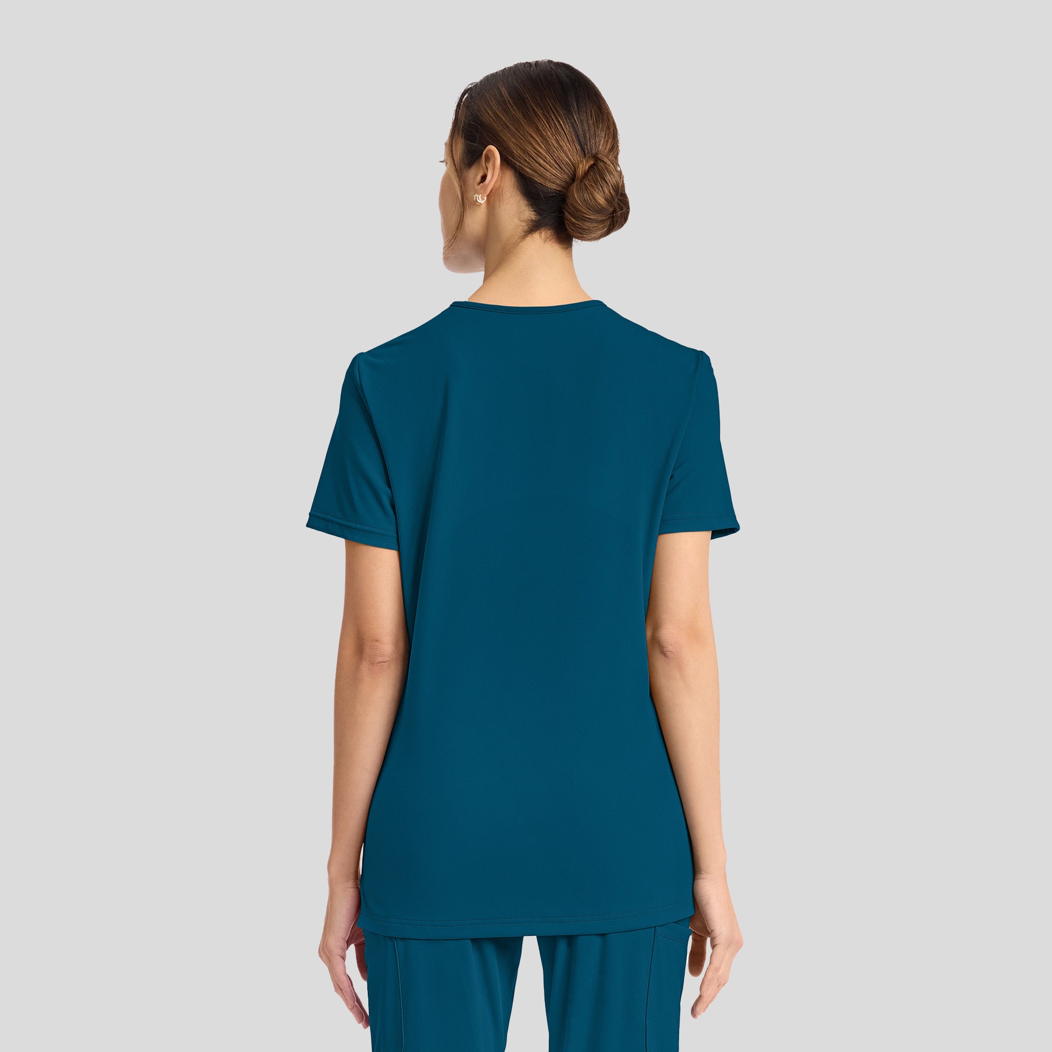 Achieve 2-Pocket Scrub Top | Caribbean