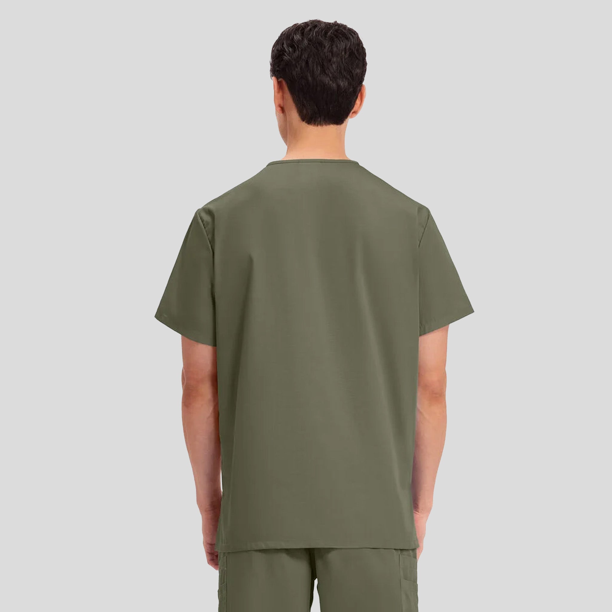 Unisex V-Neck 3 Pocket | Olive