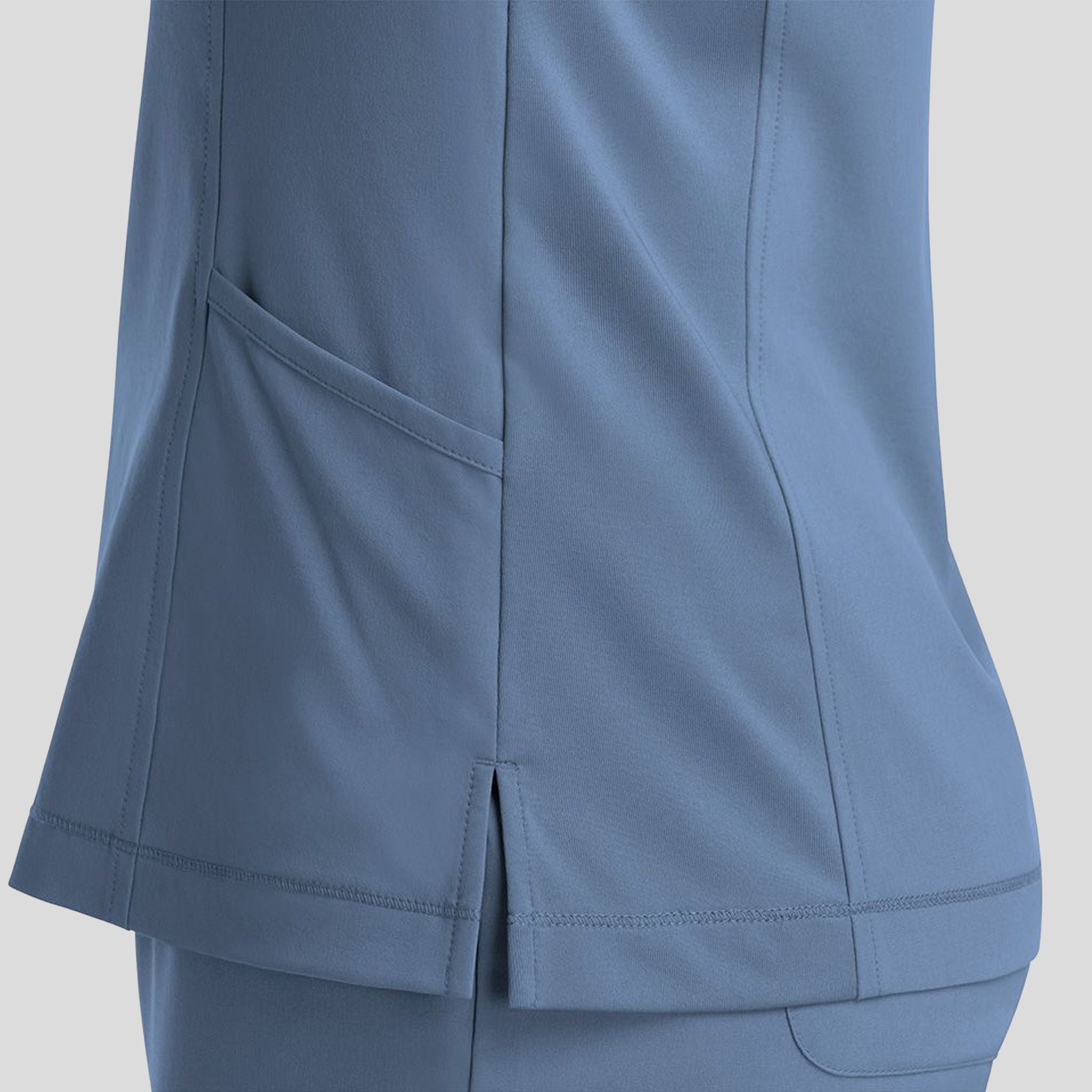 Notched Crew Neck Top | Glazier Lake