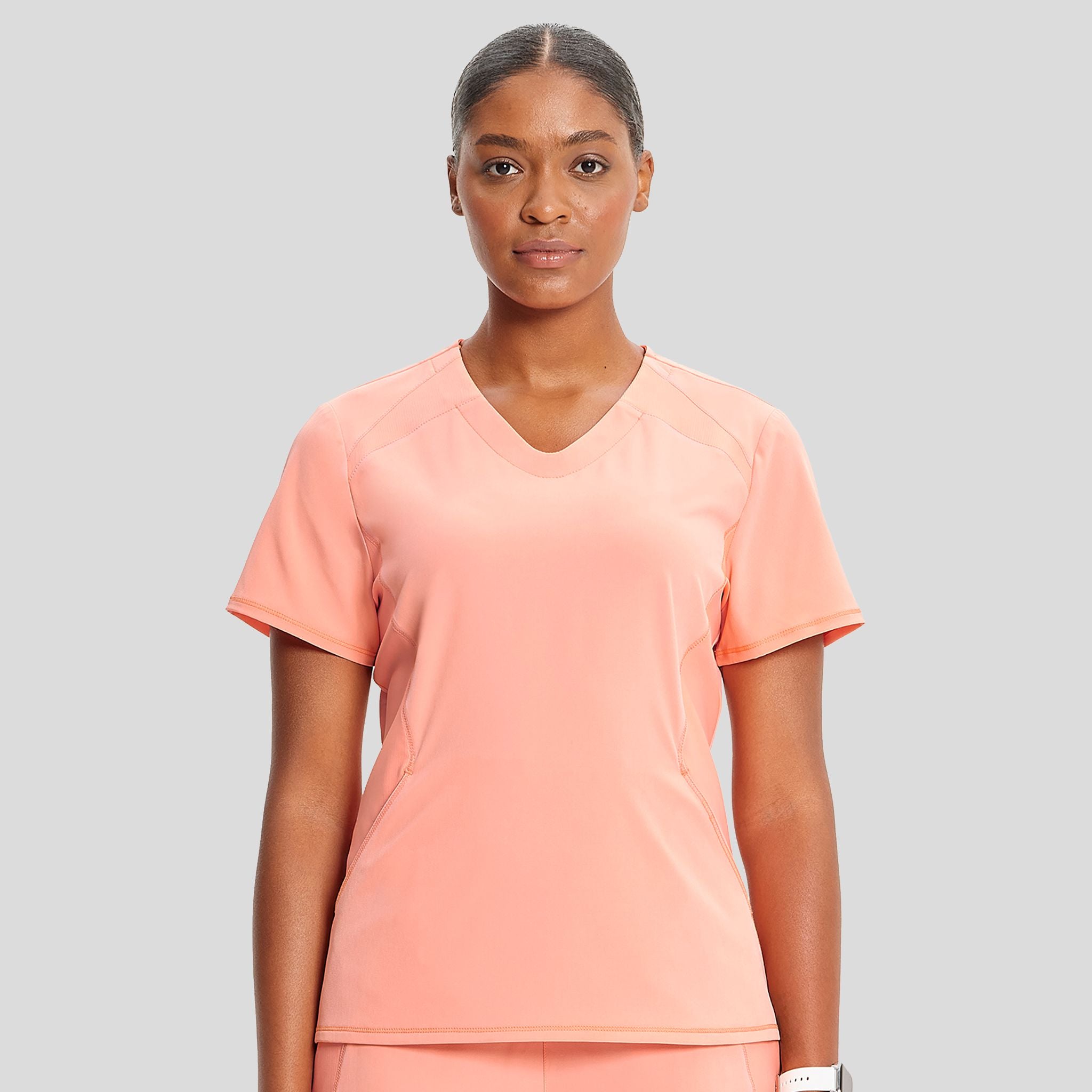 IN_INFINITY_GNR8_VNECKTOP_620A_ELECTRICCORAL_FRONT