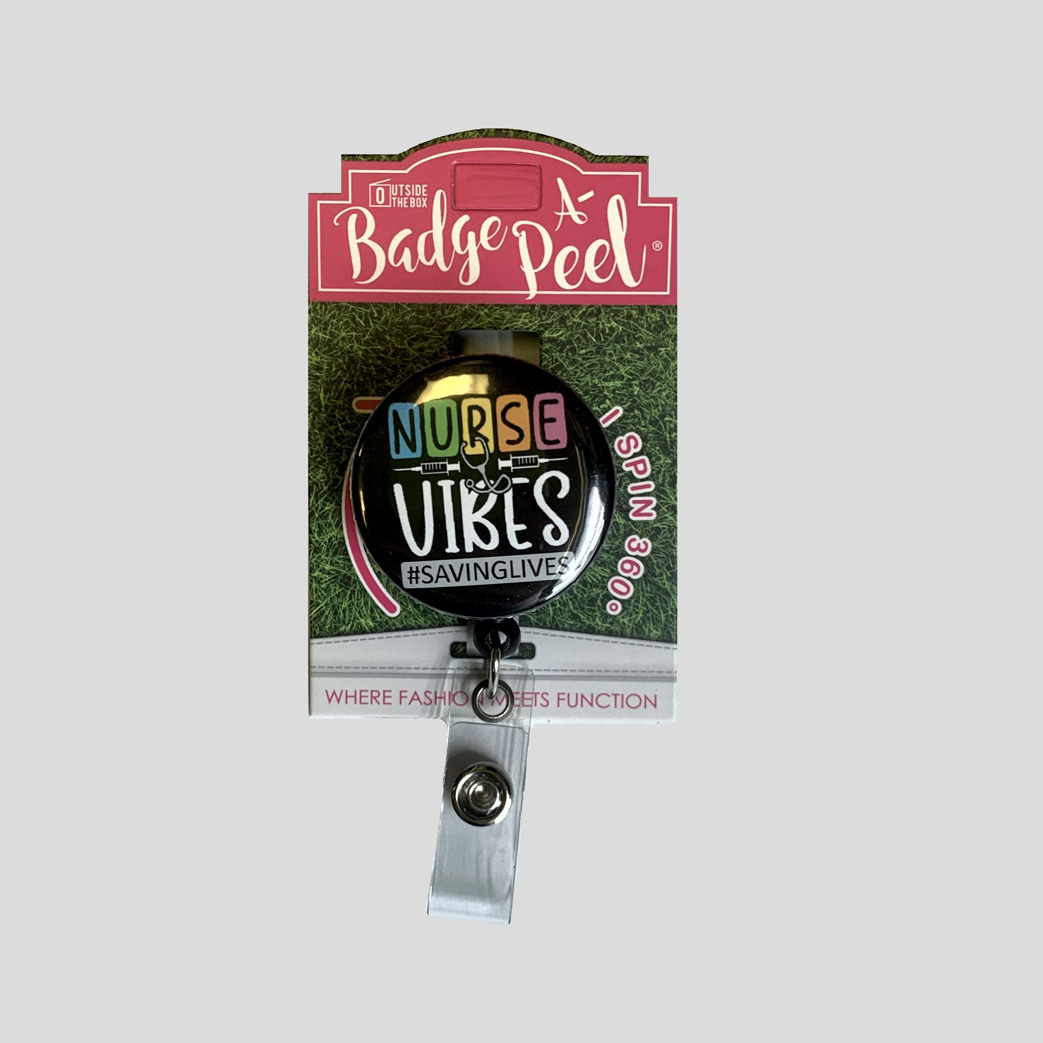 Nurse Vibes Badge Holder