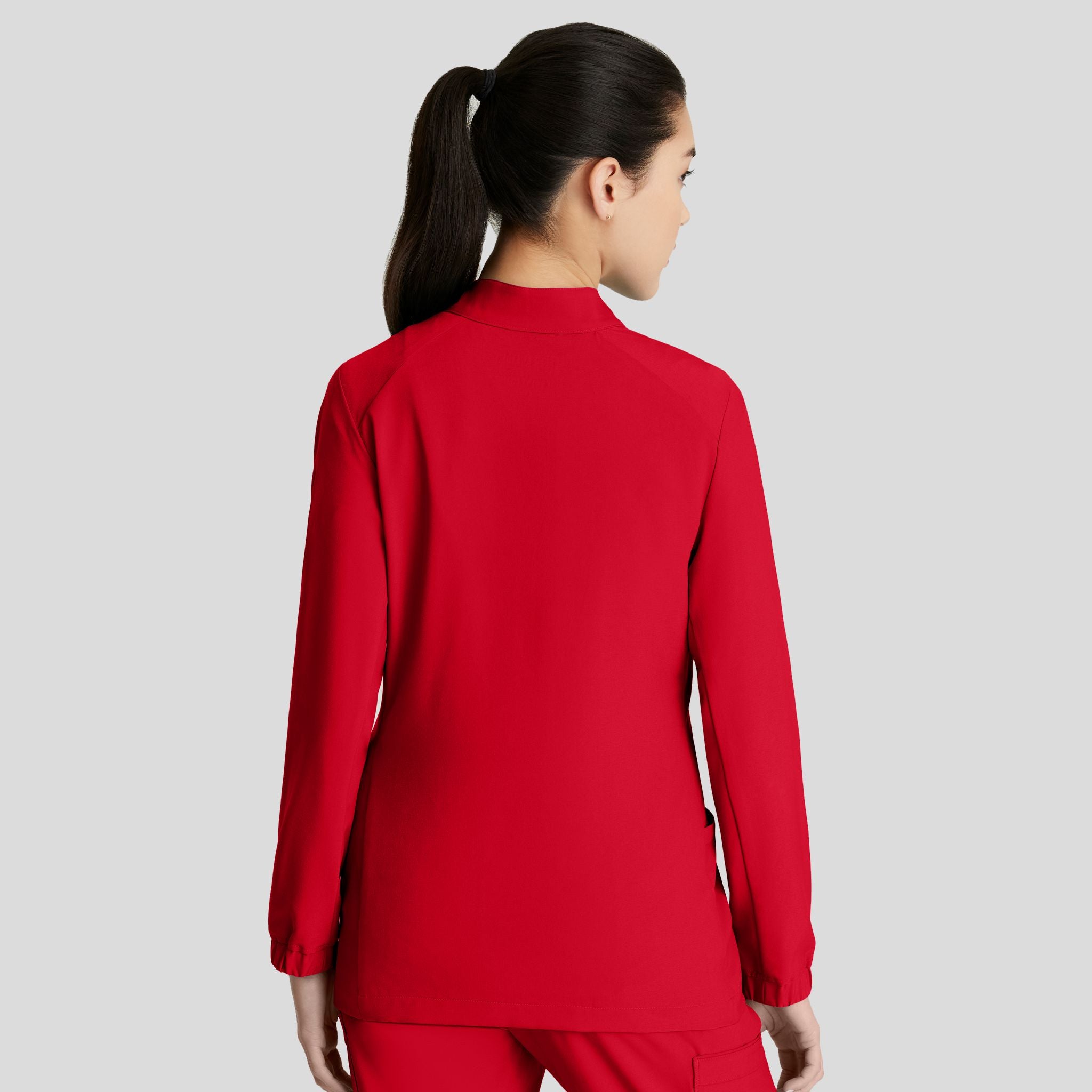 Virtue Warm-up Scrub Jacket | True Red
