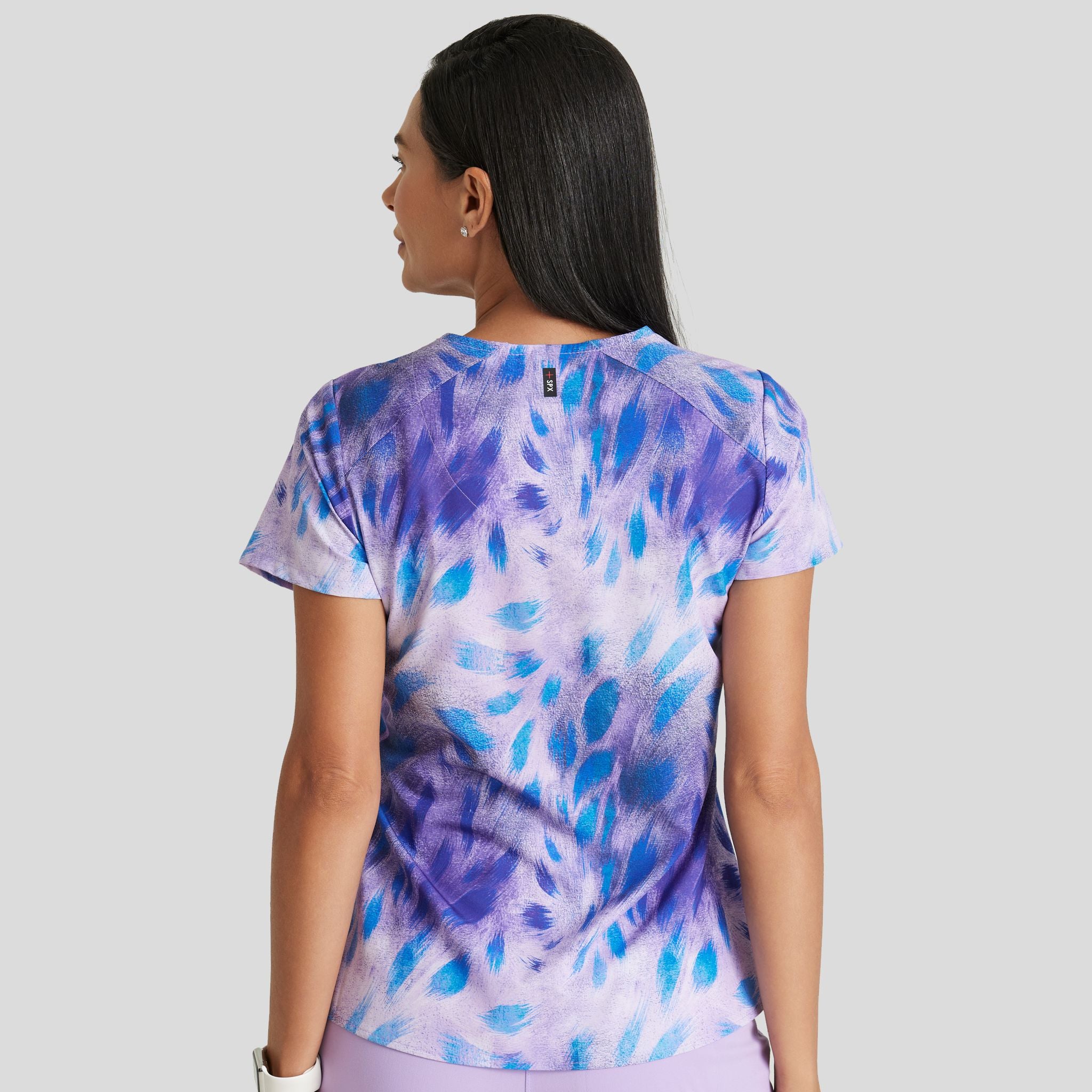 Ella Print Top | Electric Peacock