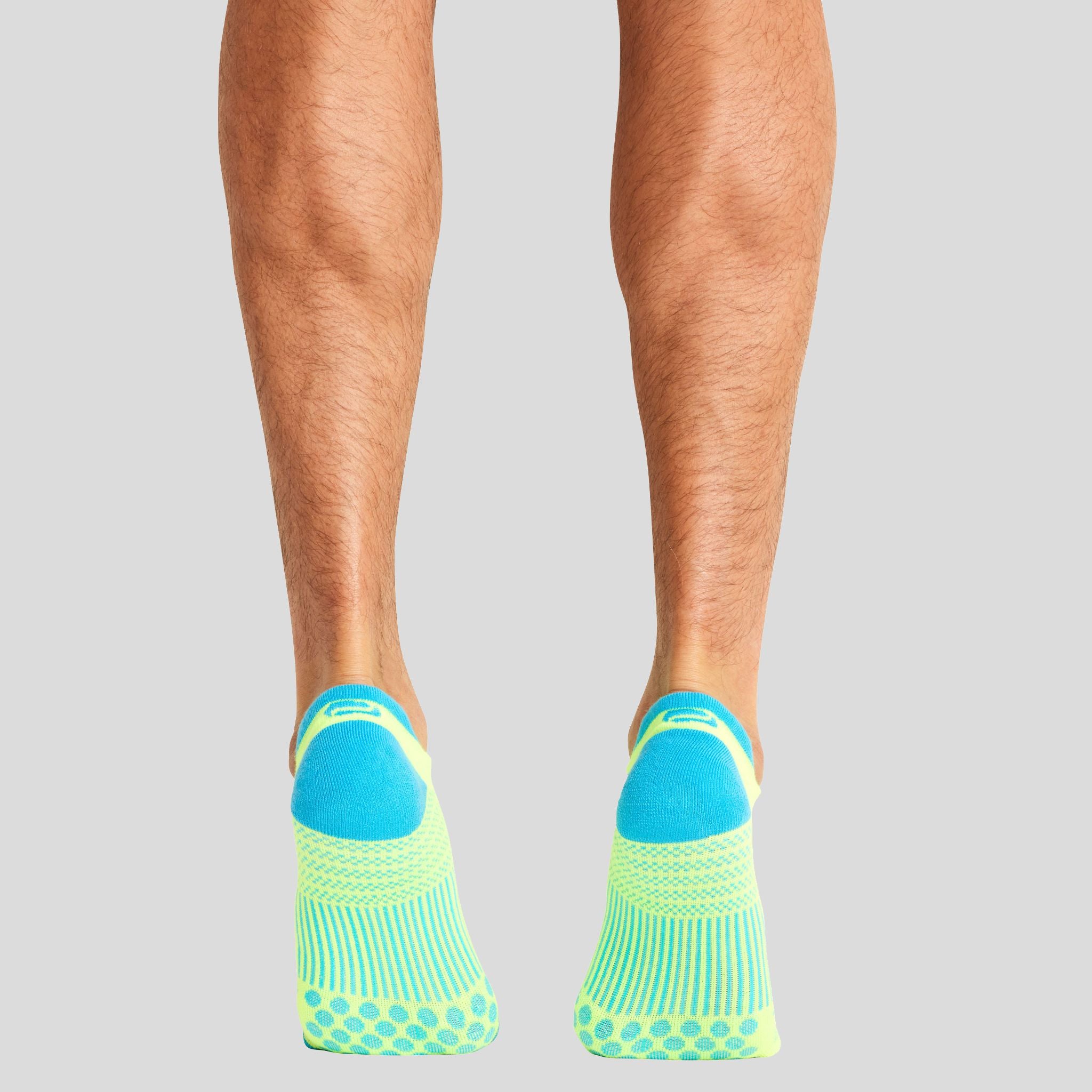 Hustle Athletic Ankle Sock | Hyper Yellow/Turquoise