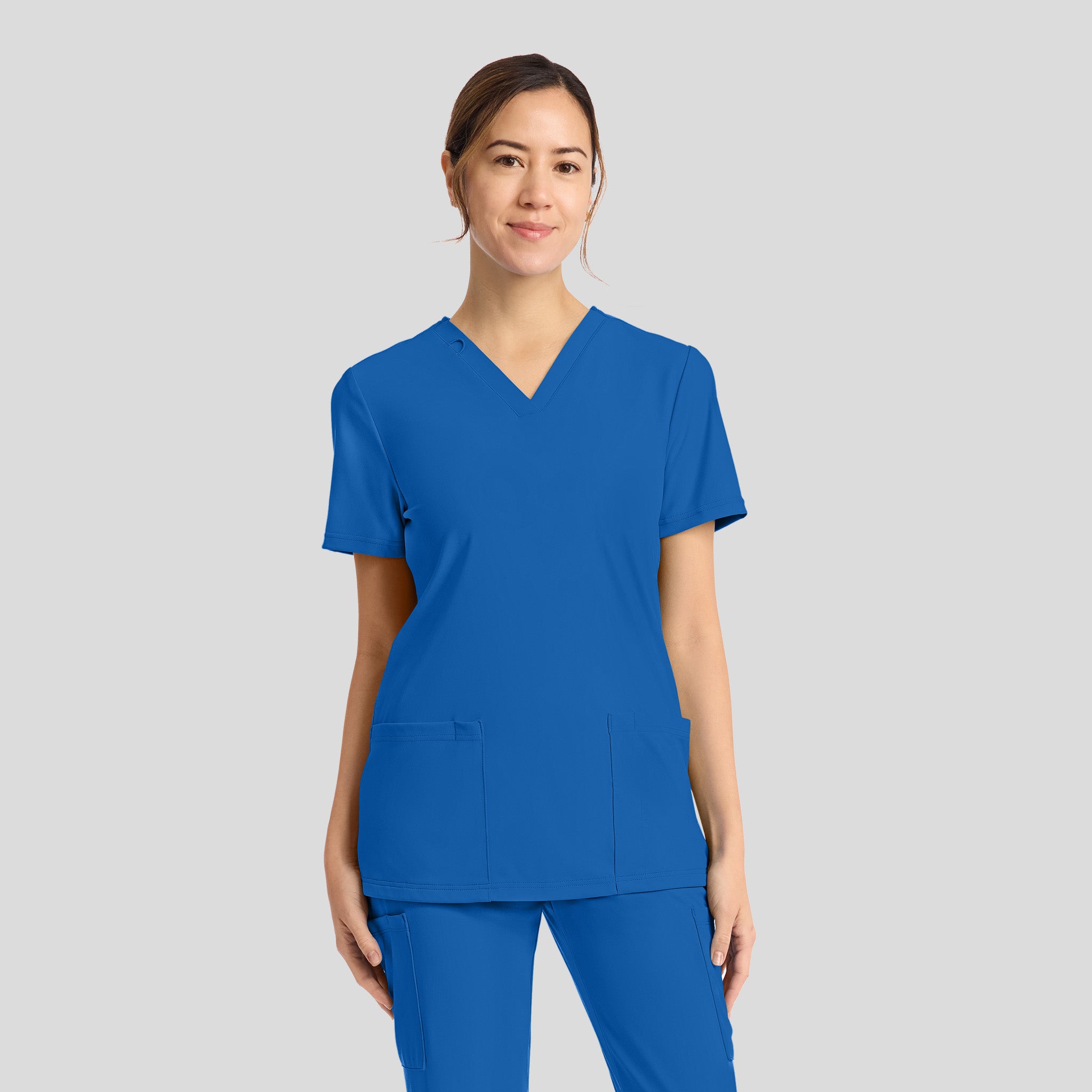 Achieve 2-Pocket Scrub Top | Royal