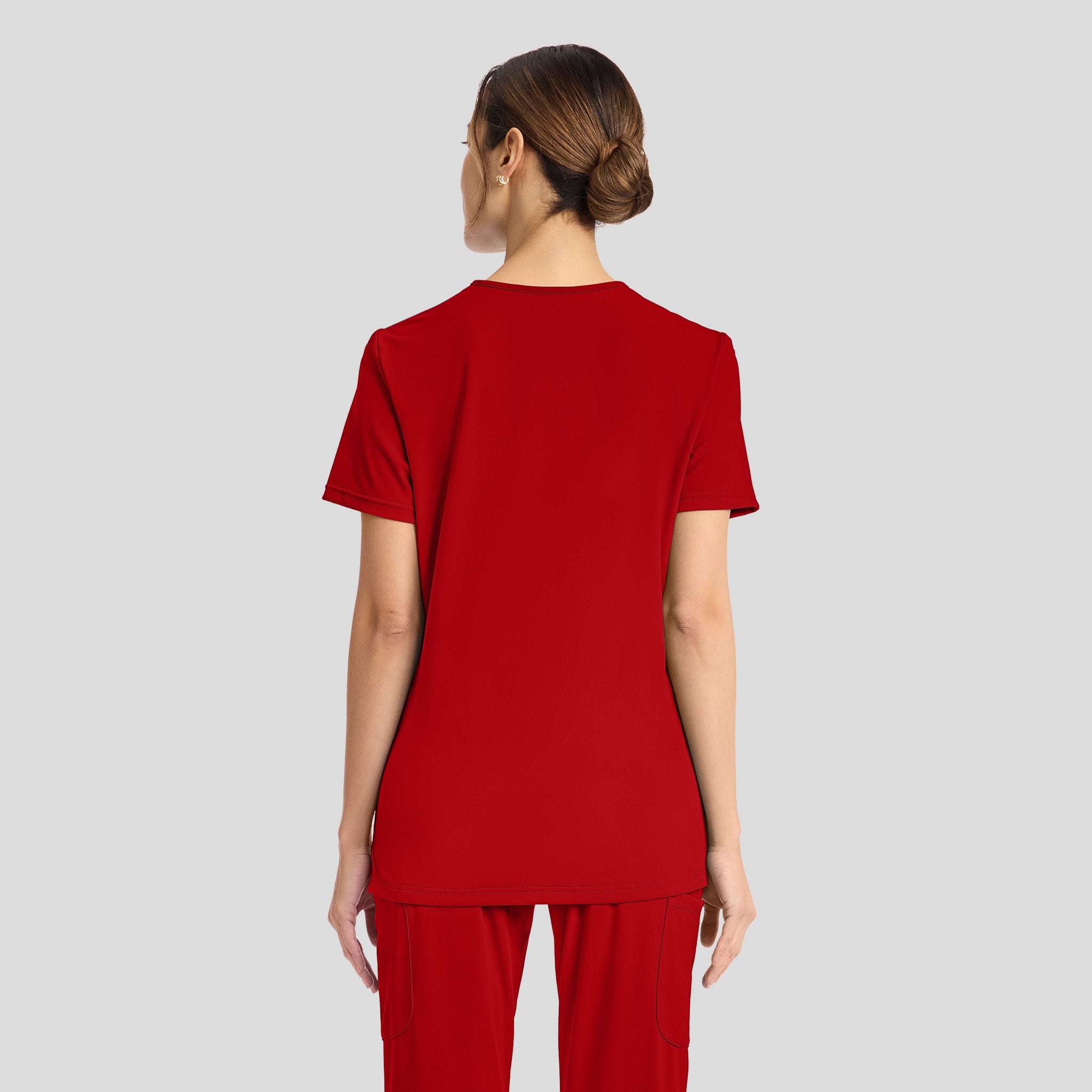 Achieve 2-Pocket Scrub Top | Red