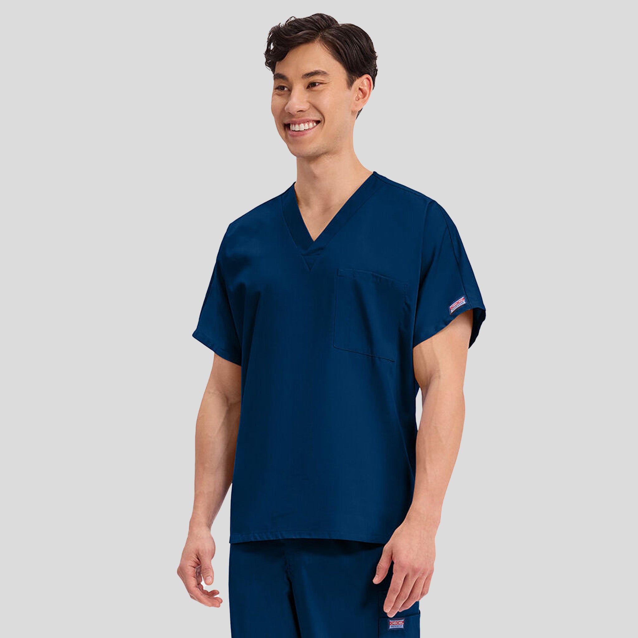 Unisex V-Neck 1 Pocket | Navy