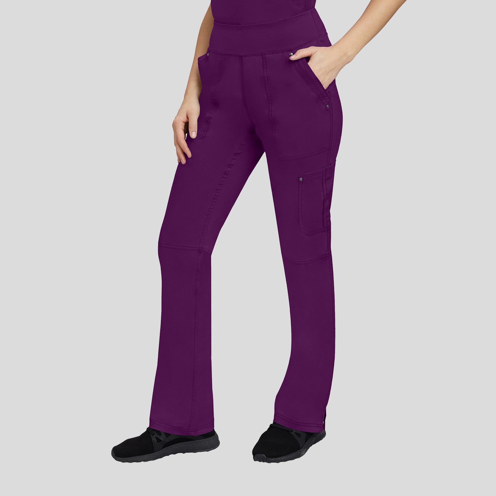 Tori Yoga Scrub Pant | Eggplant