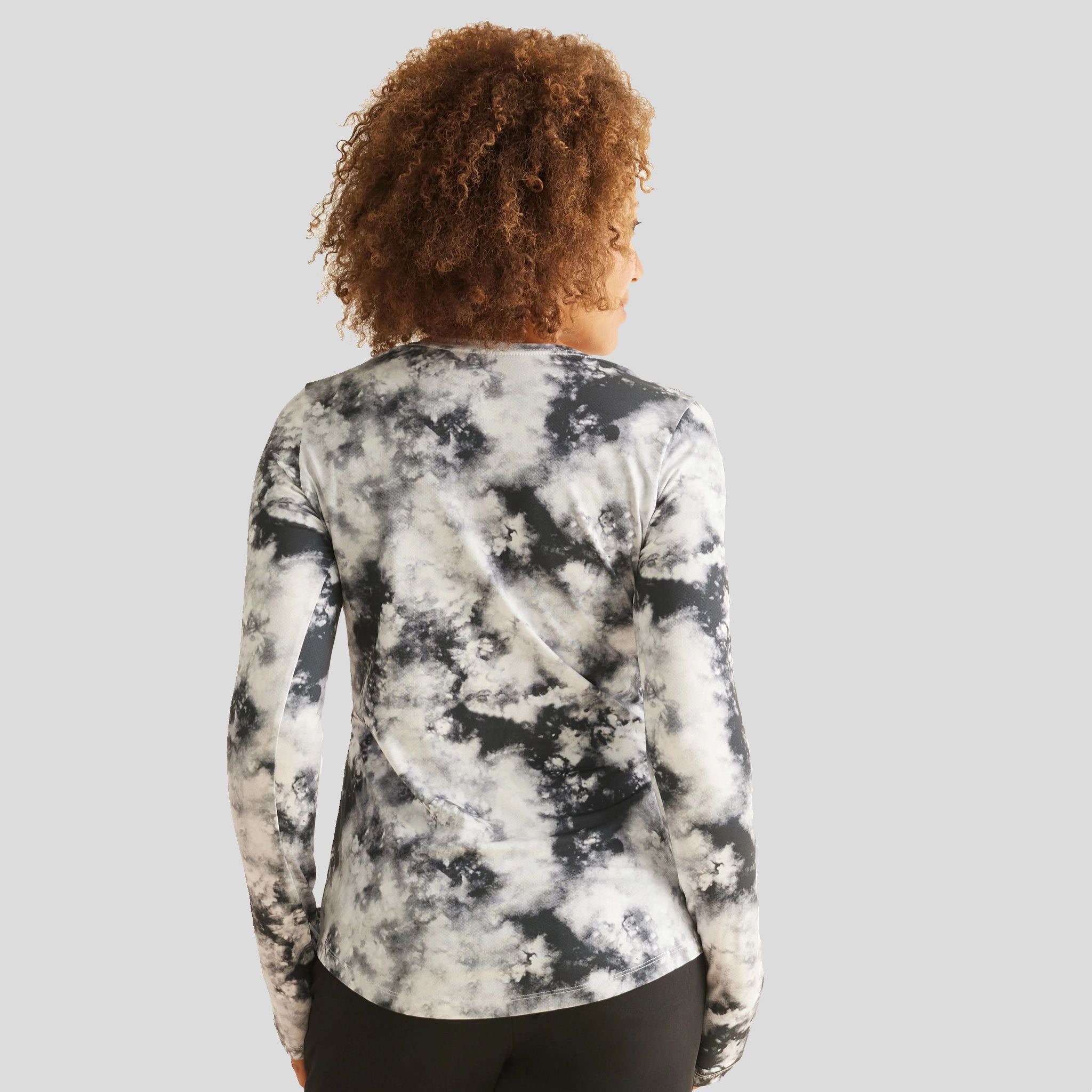 Makayla Long Sleeve Underscrub Tee | Black