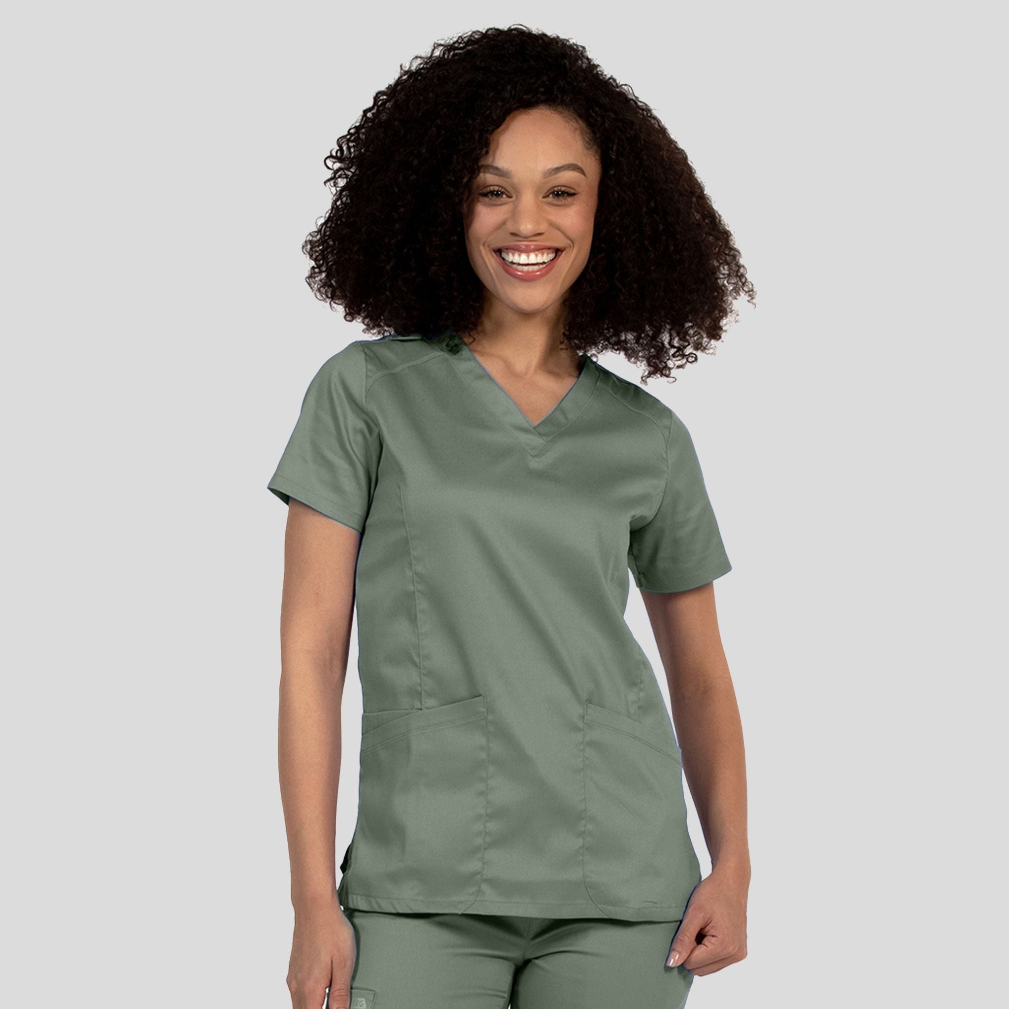 Women’s V-Neck Top | Olive